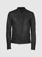 Maverick Men's Black Biker Leather Jacket