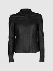 Buttoned Belle Women's Black Jacket