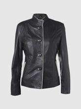 Onyx Outline Women's Leather Blazer