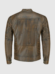 Heritage Luxe Men's Waxed Leather Jacket