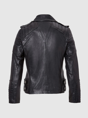 Valesse Women's Leather Motorcycle Jacket