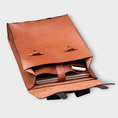 Banjosa Vintage Leather Backpack