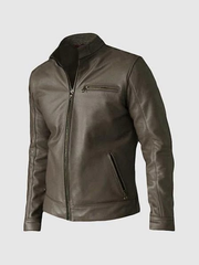 Exclusive Unique Brown Leather Jacket