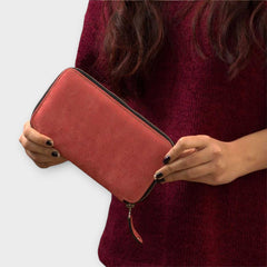 Baltit Women Pink Leather Wallet