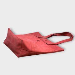 Jagrogo Pink Leather Tote Purse