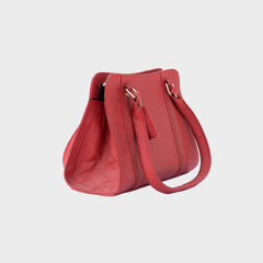 Rosara Women's Pink Leather Shoulder Bag