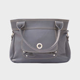 Velora Women's Gray Leather Bag