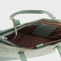 Verda Women's Green Leather Bag