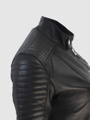 Quilted Cafe Racer Jacket