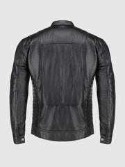 Thunderstrike Men's Black Motorcycle Jacket