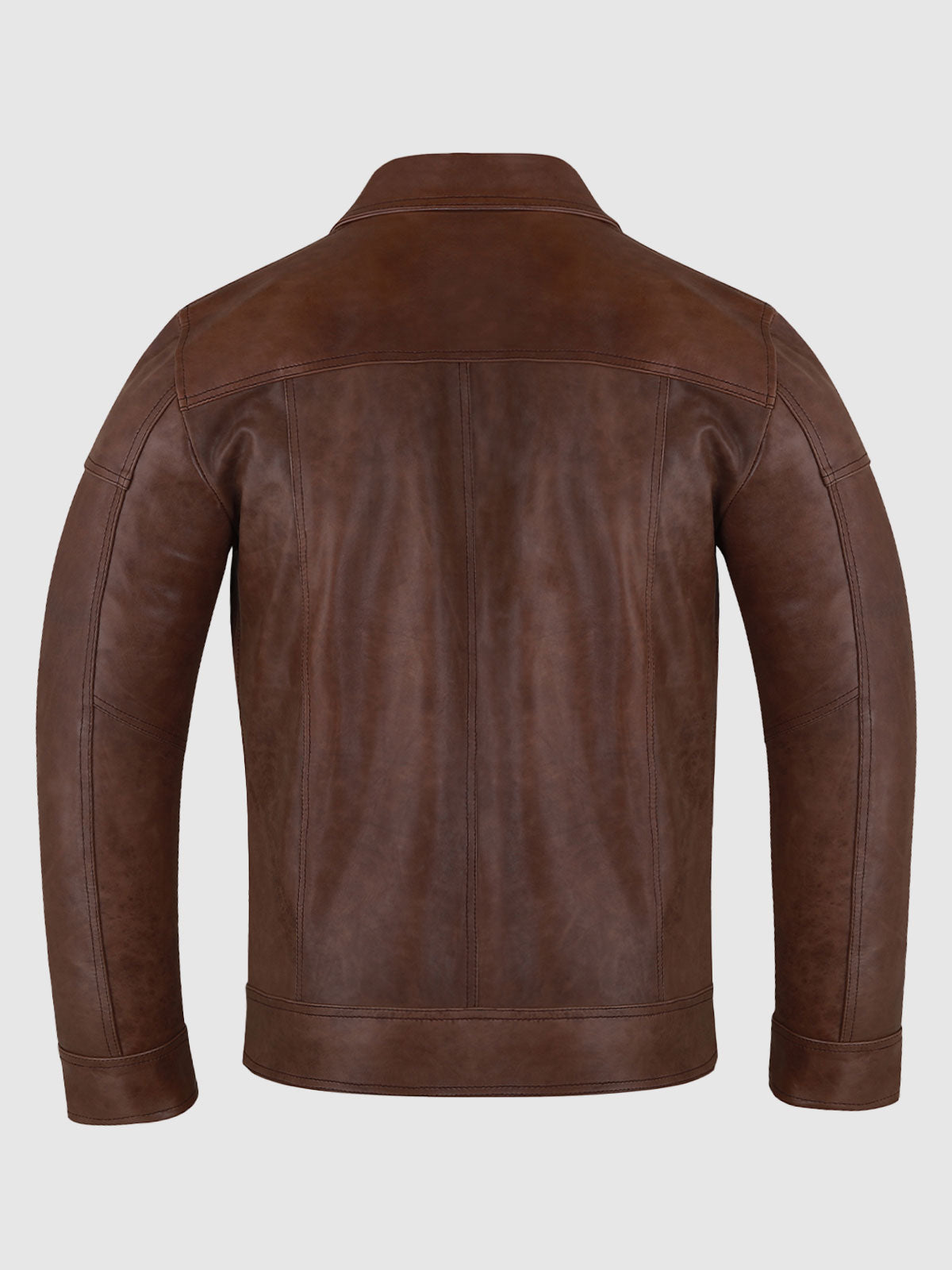 Ironclad Vintage Brown Men's Waxed Leather Jacket