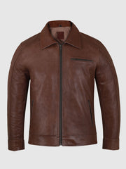Ironclad Vintage Brown Men's Waxed Leather Jacket