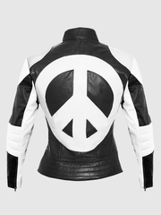 Amoura Women's Heart Leather  Jacket