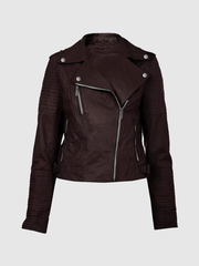 Sorella Women's Brown Leather Jacket