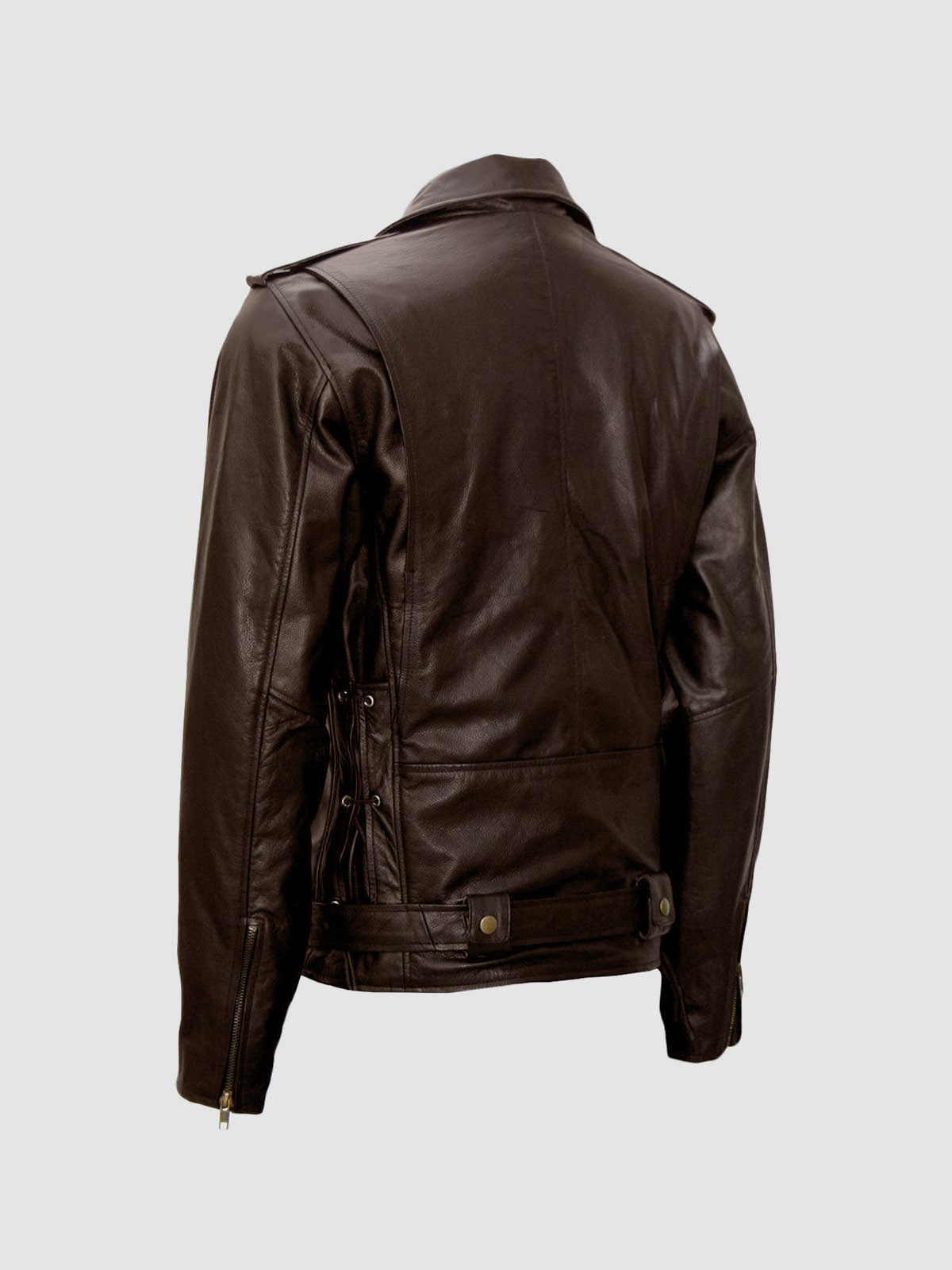 Brown Leather Motorcycle Jacket