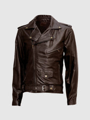 Brown Leather Motorcycle Jacket