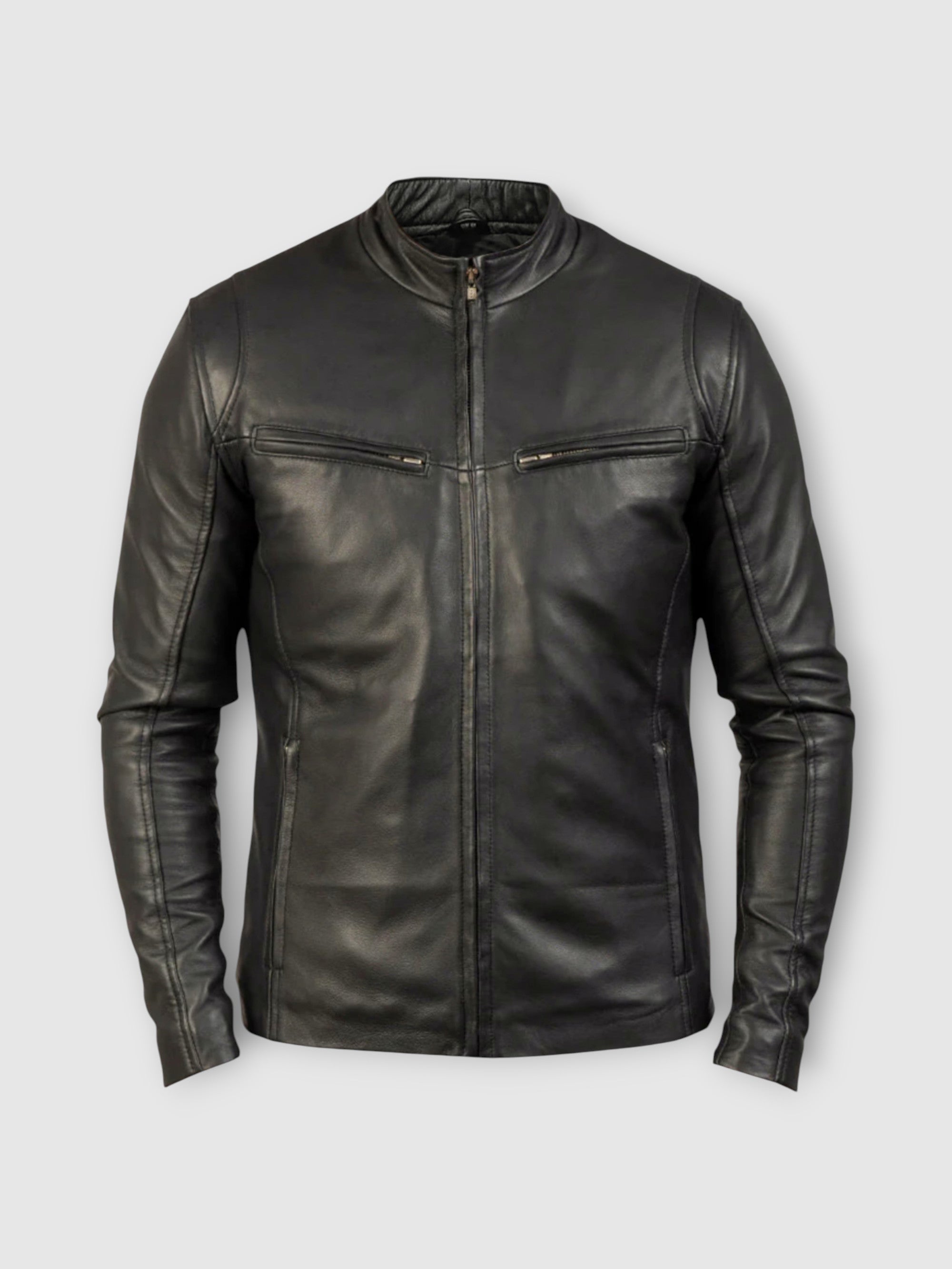 Brunox Cafe Racer Leather Jacket
