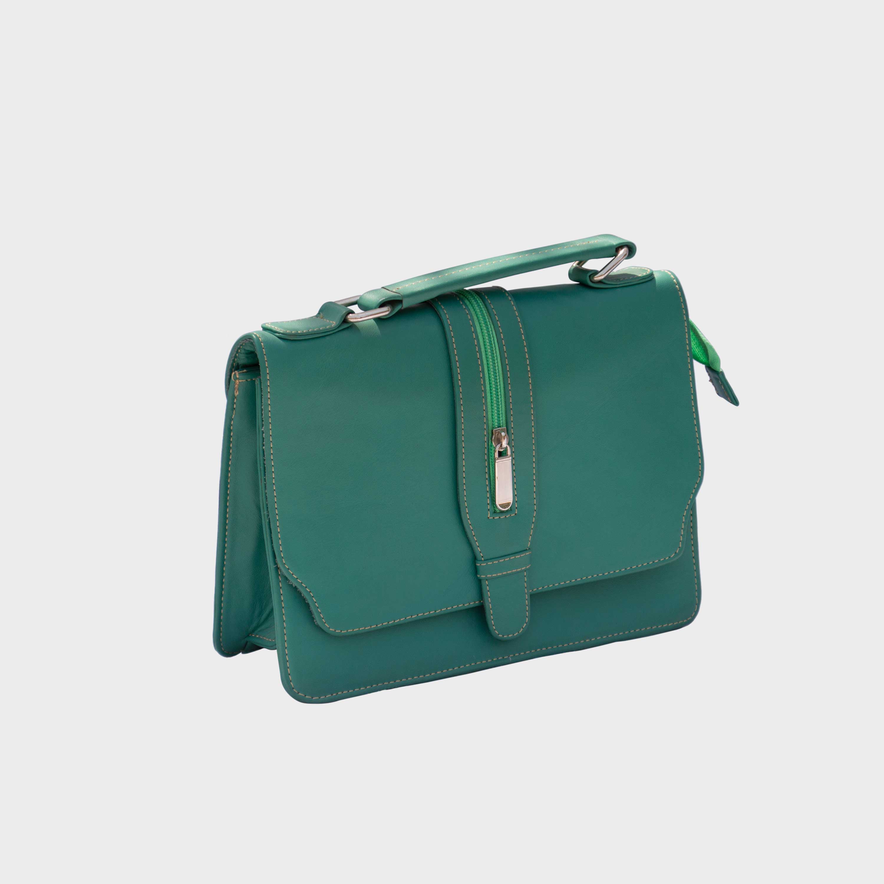 Cavira Women's Green Leather Purse