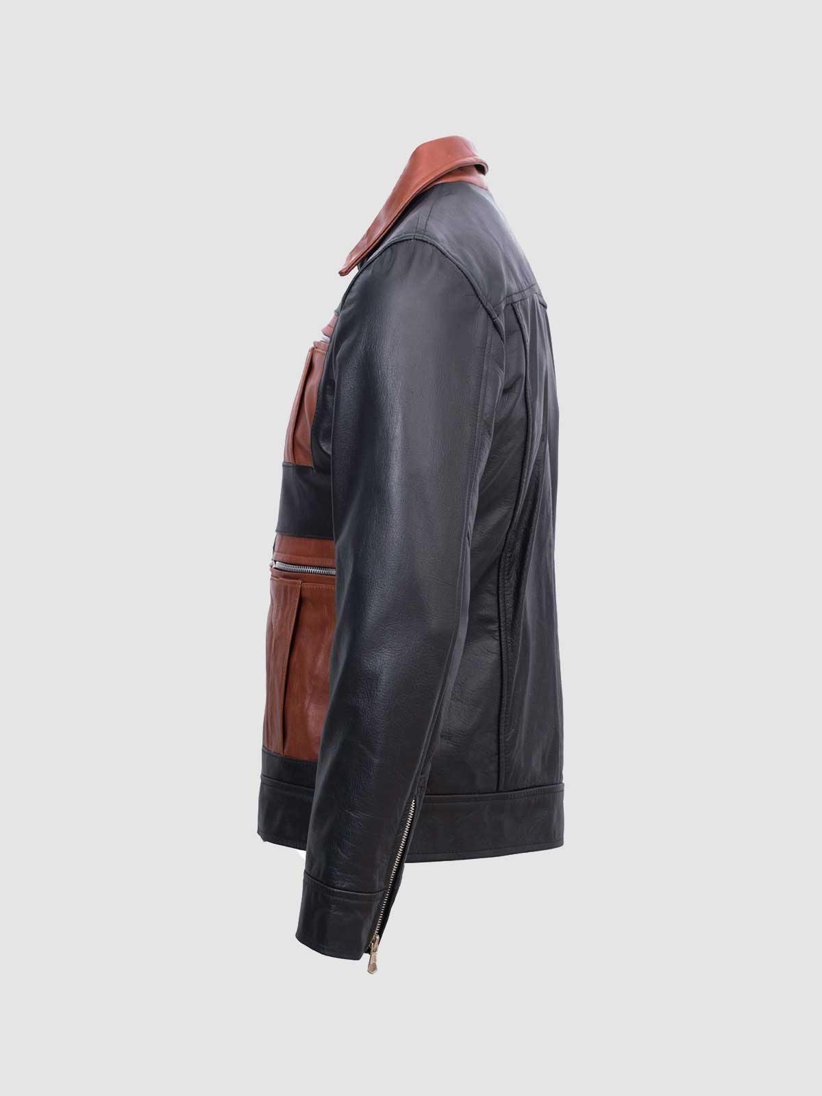 Guarda Vintage Stylish Biker Leather Jacket Men