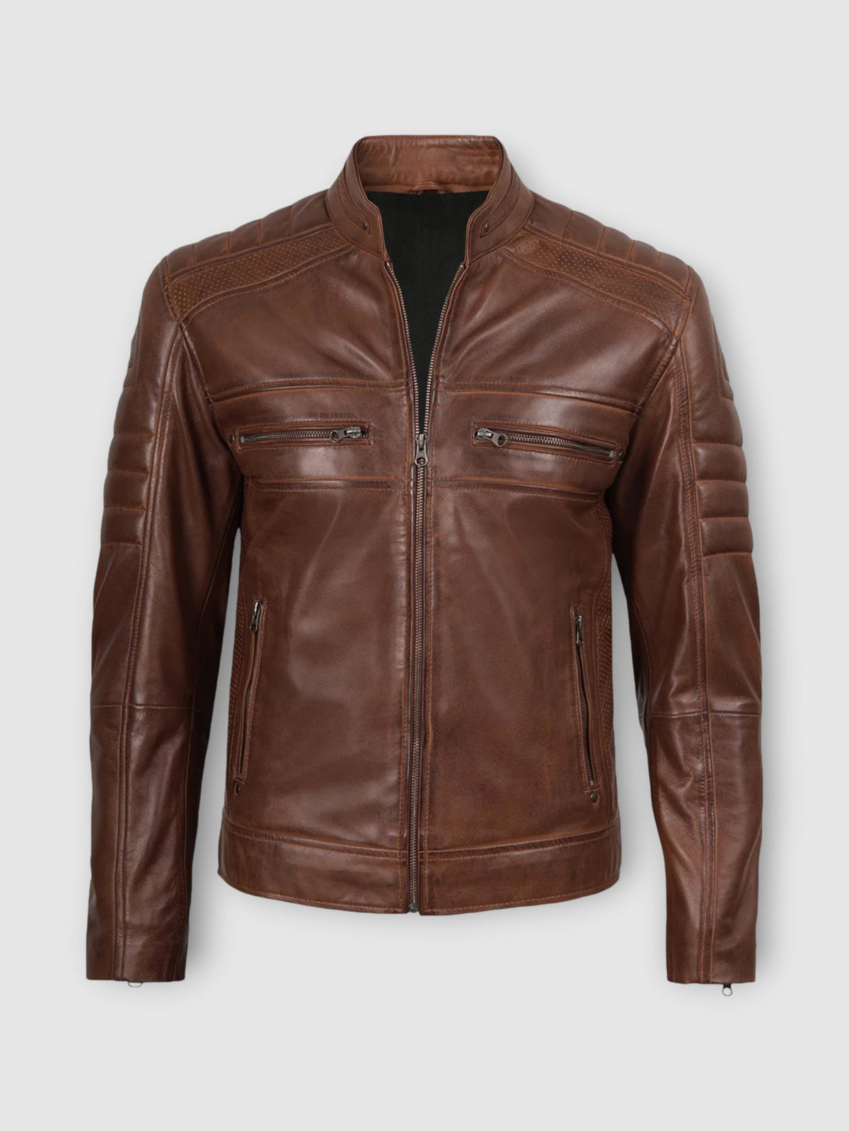 Heritage Roadster Brown Leather Jacket