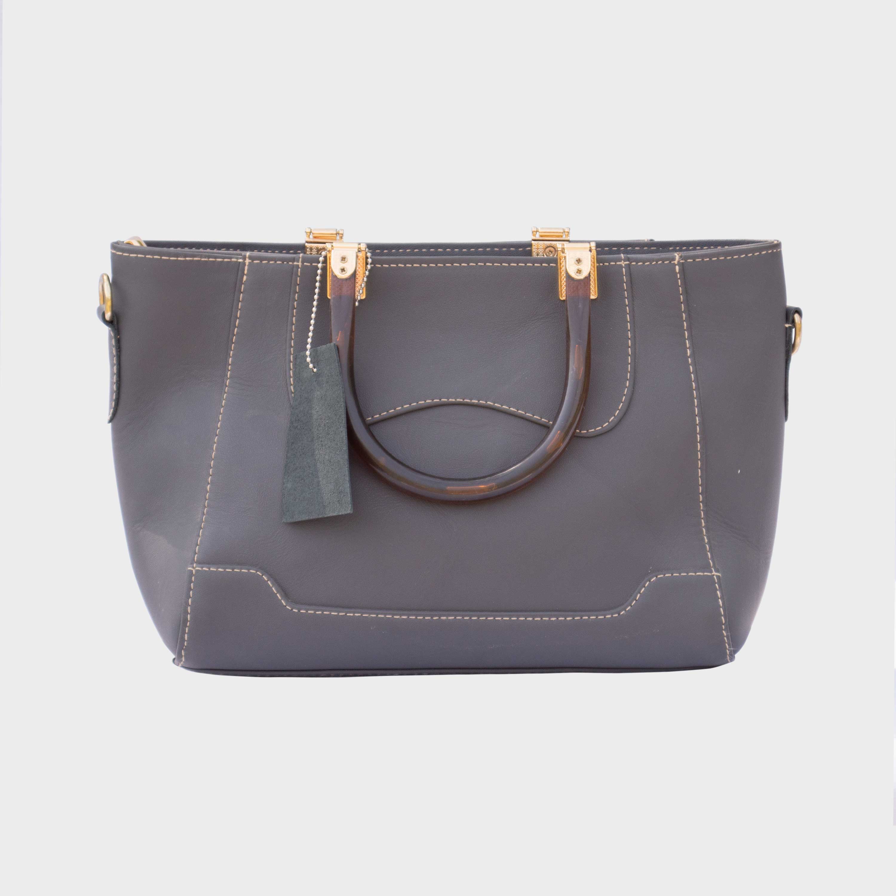 Lunexa Women's Gray Shoulder Leather Bag