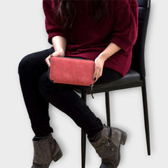 Baltit Women Pink Leather Wallet