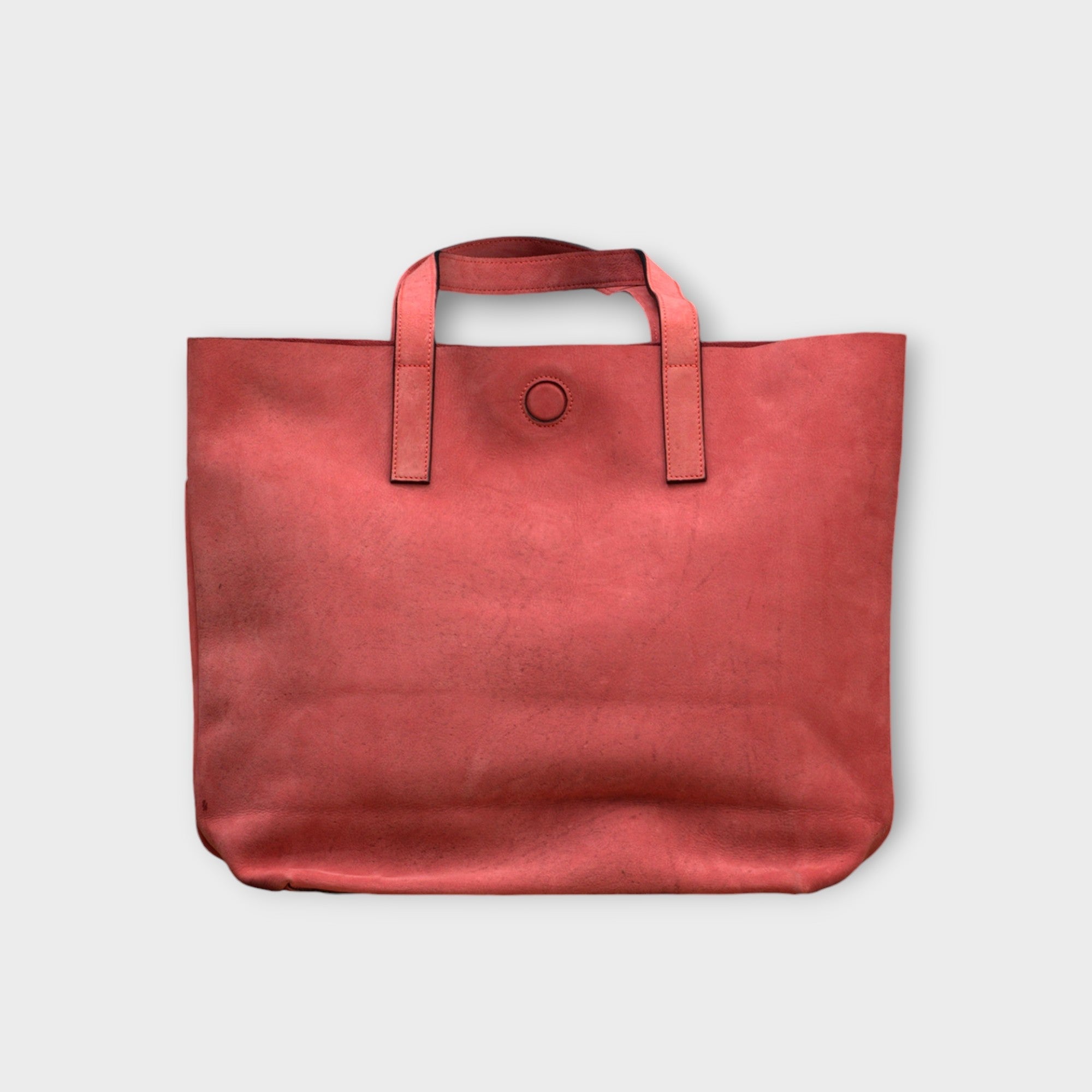 Jagrogo Pink Leather Tote Purse