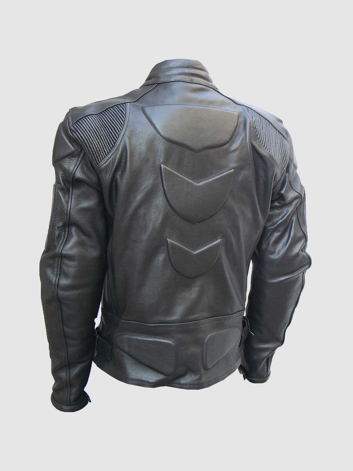 Protective Men’s Black Leather Motorcycle Jacket