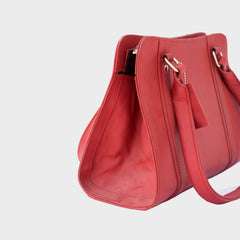 Rosara Women's Pink Leather Shoulder Bag