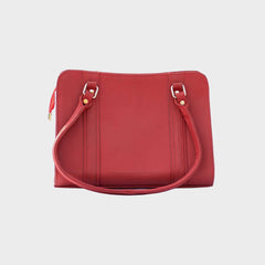 Rosara Women's Pink Leather Shoulder Bag