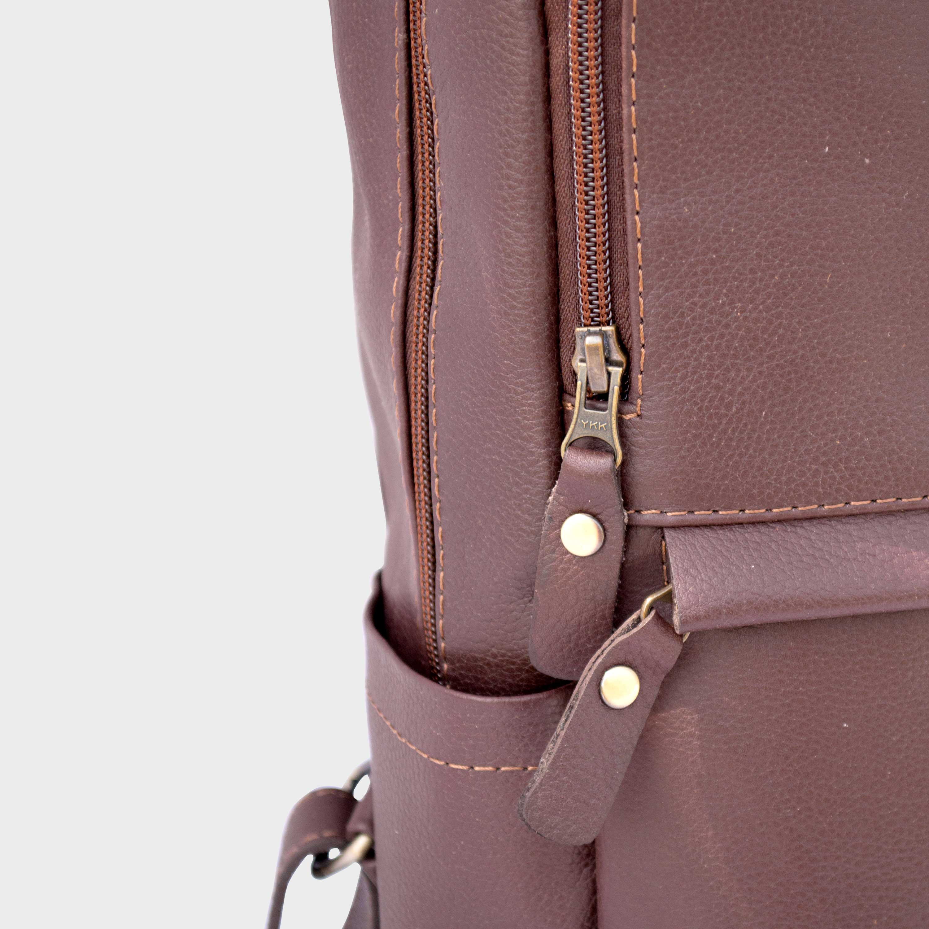 Rovahn Brown Leather Backpack