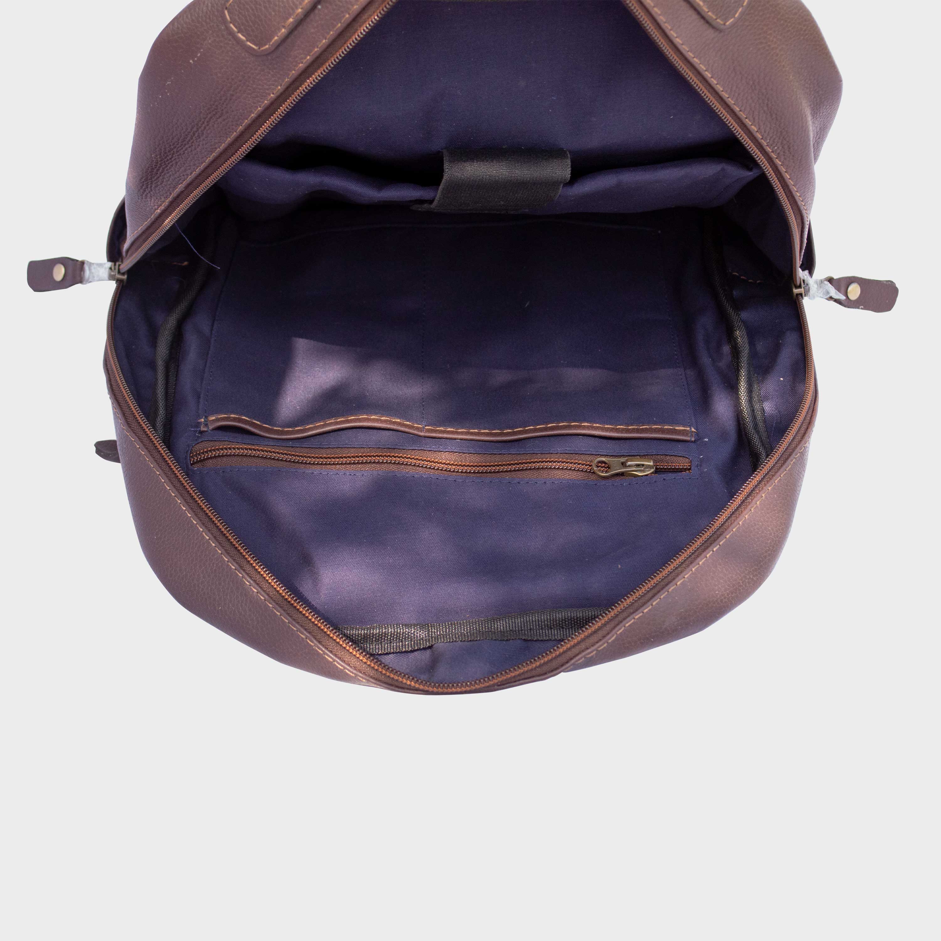 Rovahn Brown Leather Backpack