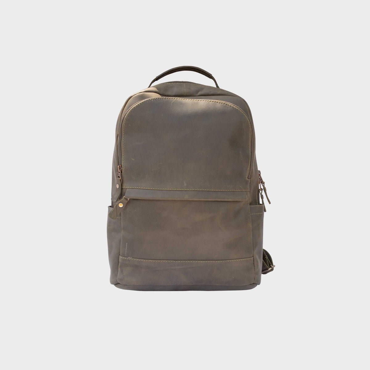 Rovahn Green Leather Backpack
