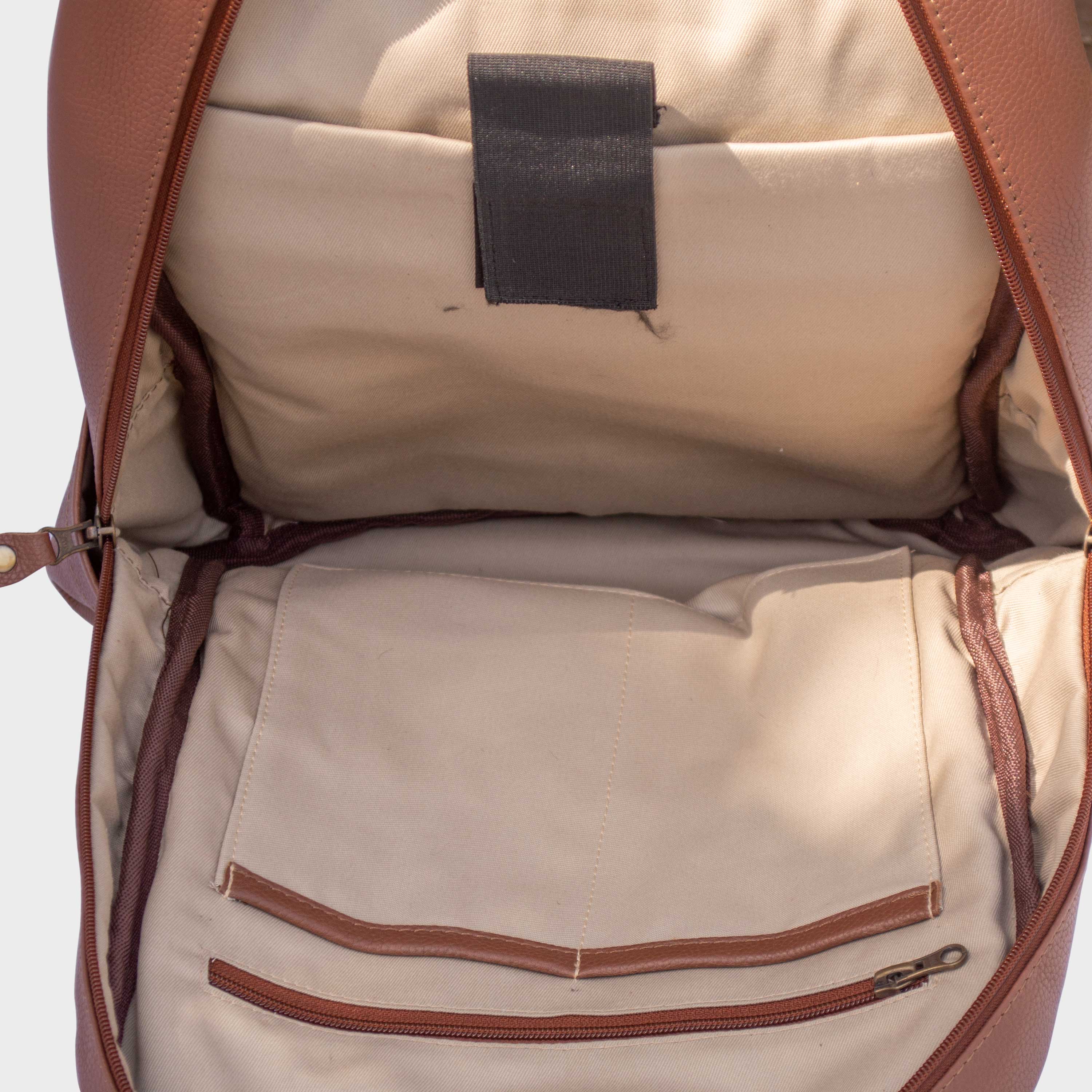 Rovahn Tan Leather Backpack