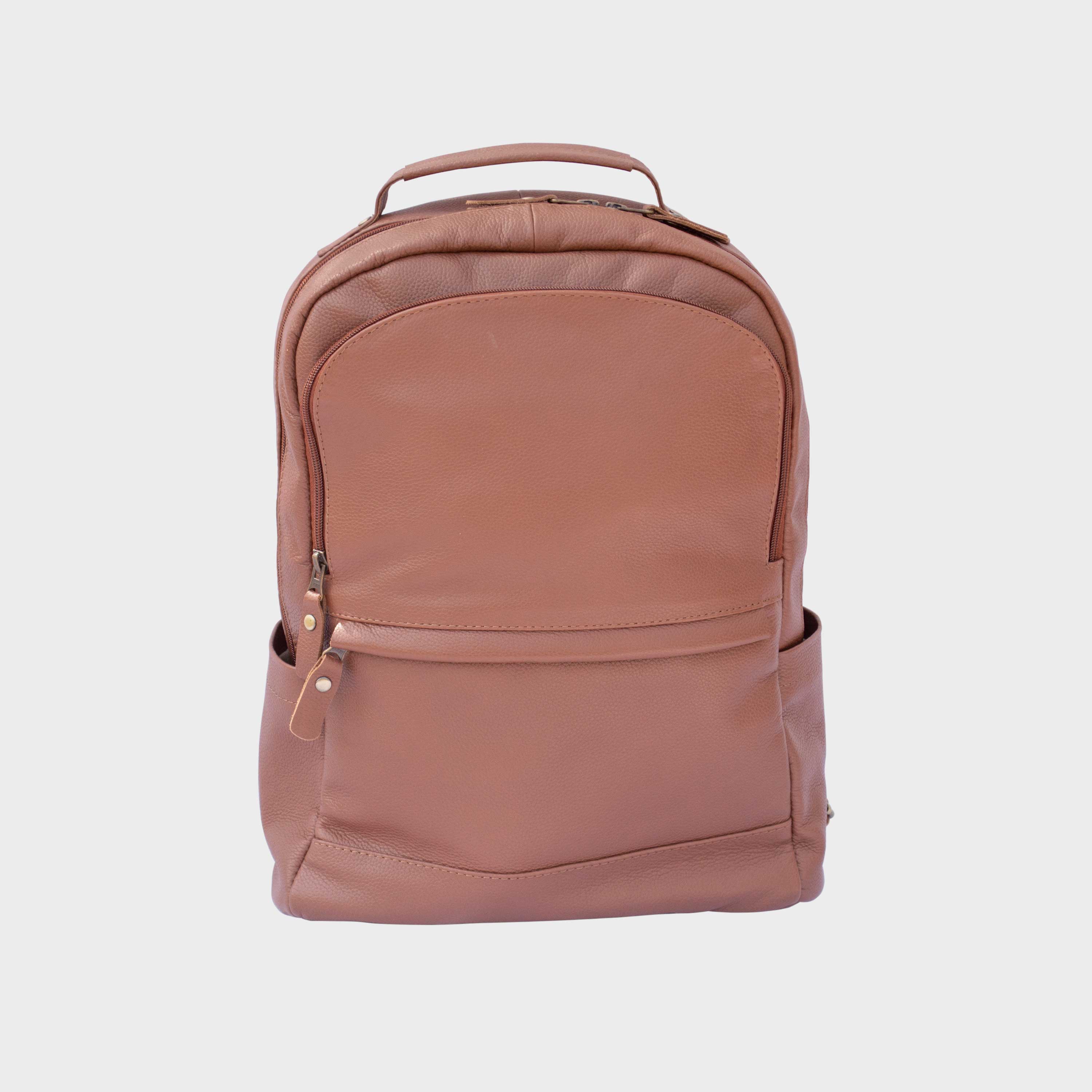Rovahn Tan Leather Backpack