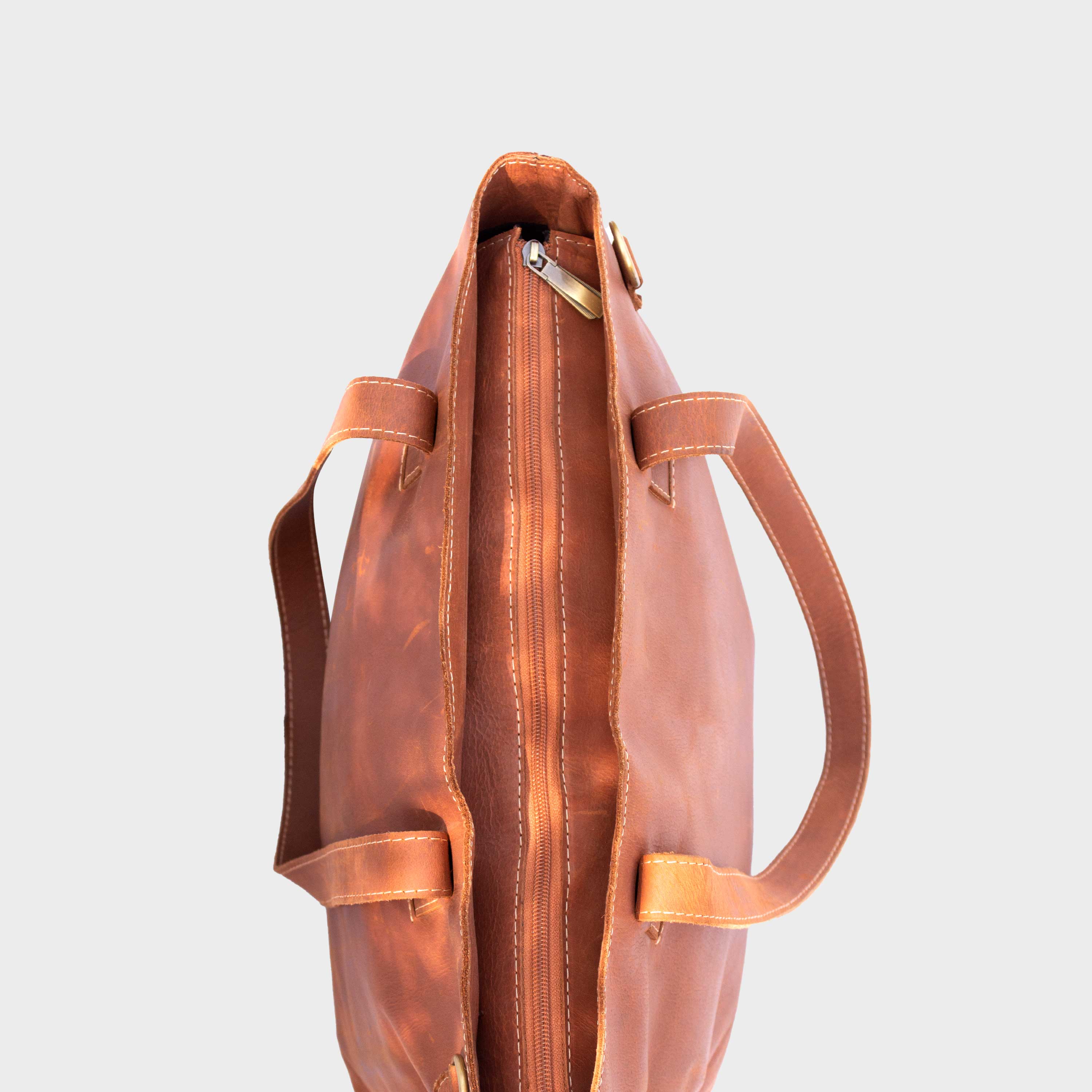 Tayana Women's Brown Leather Tote Bag