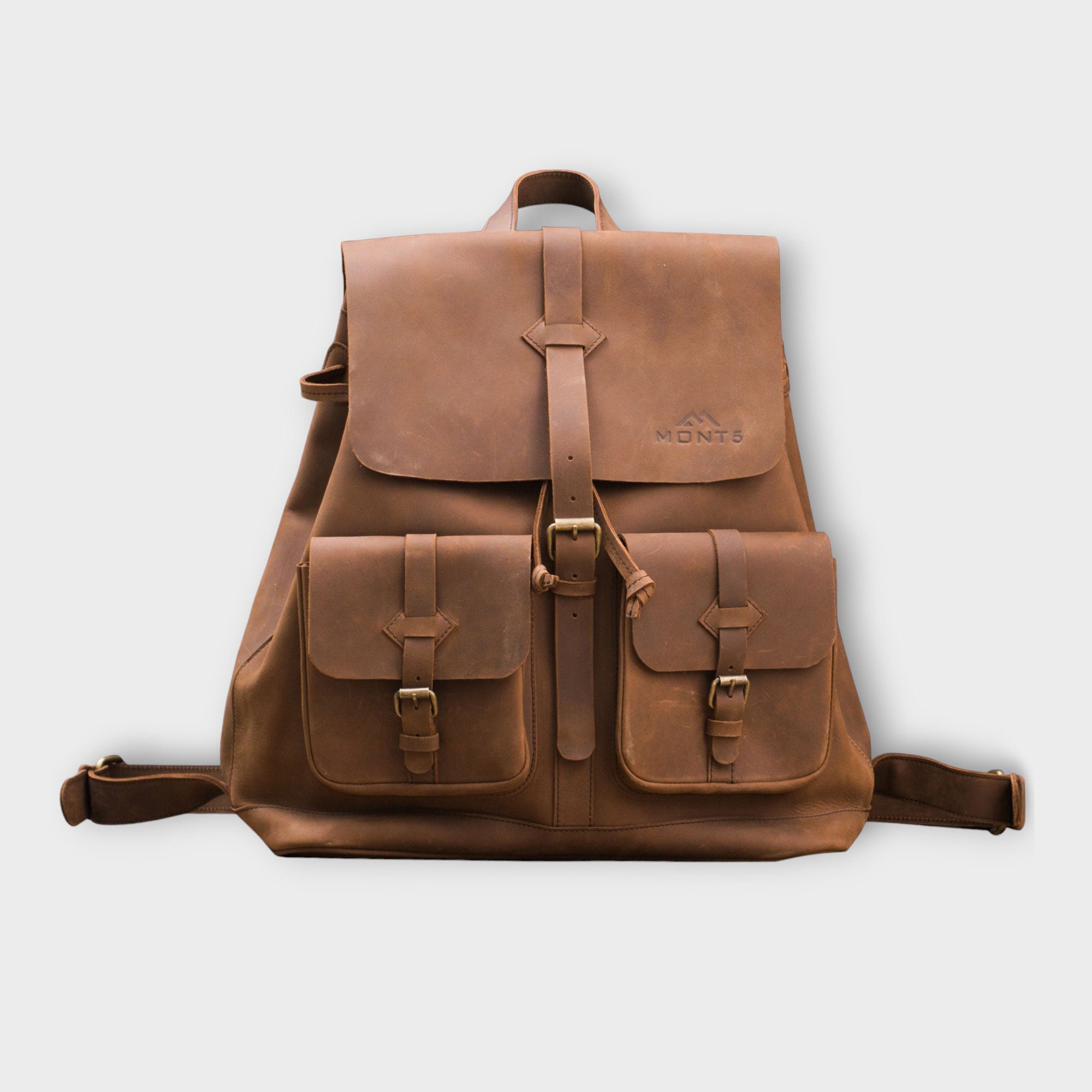 Thagus Large Leather Backpack