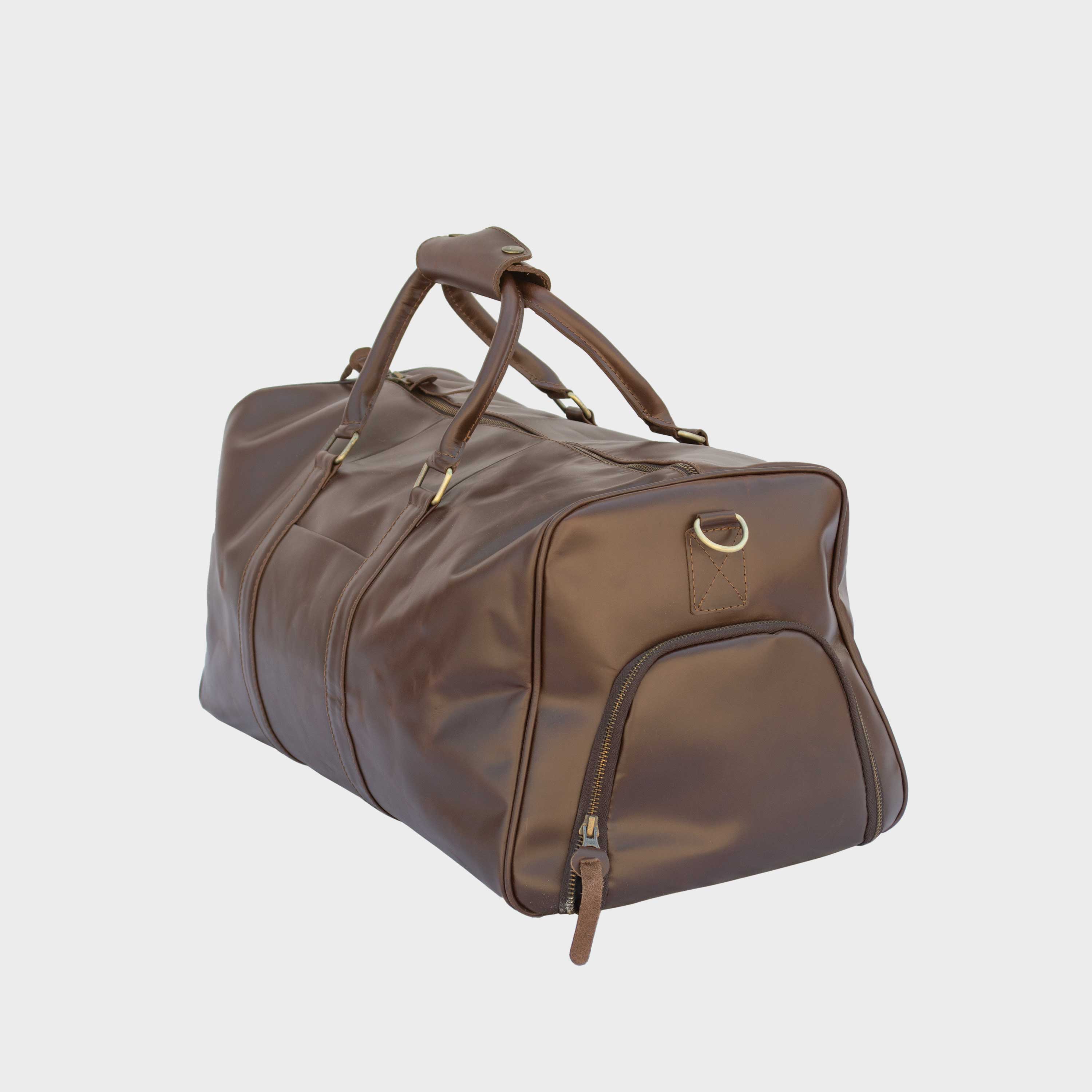 Valmor Brown Leather Duffle Bag