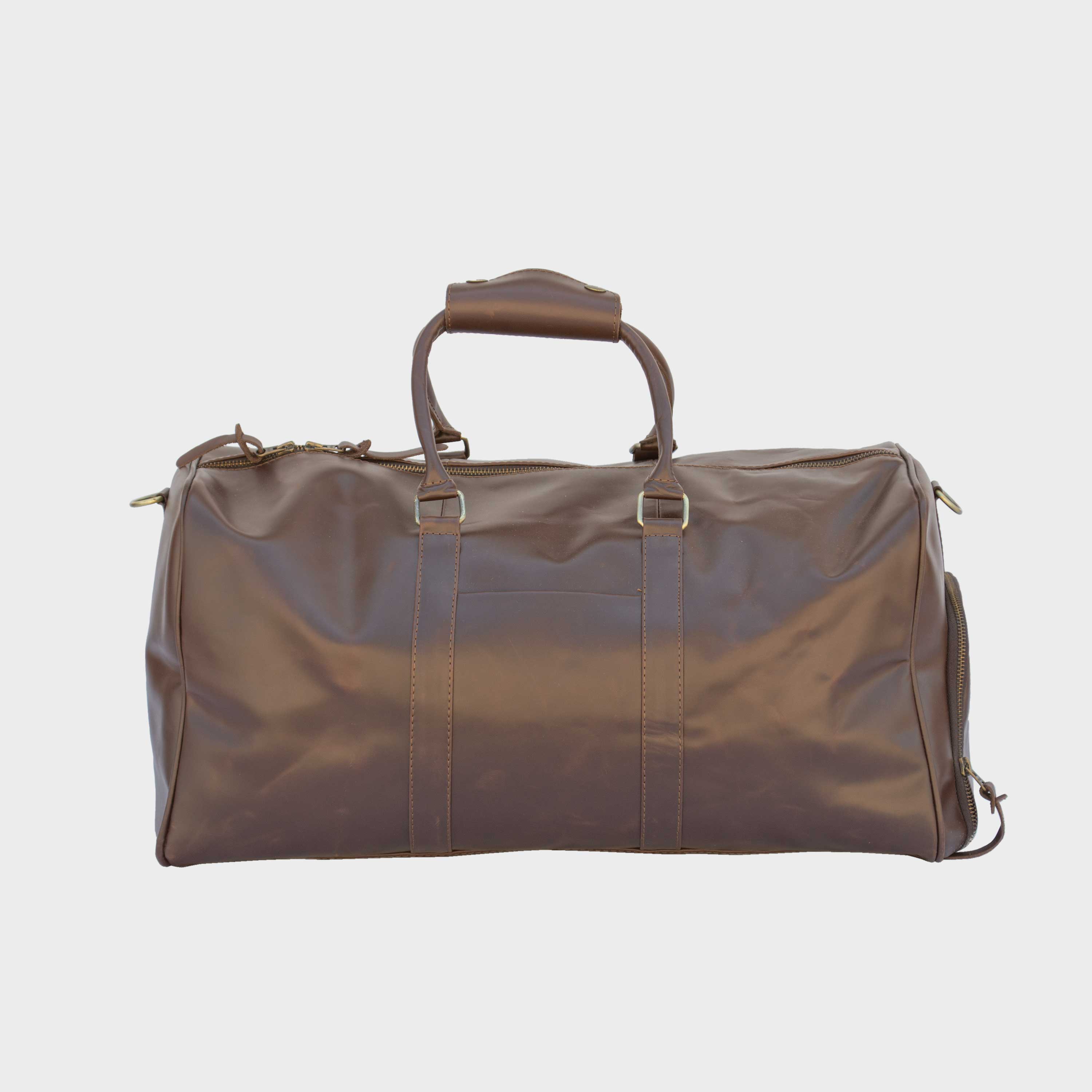 Valmor Brown Leather Duffle Bag