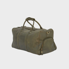 Valmor Green Leather Duffle Bag