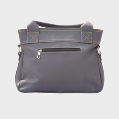 Velora Women's Gray Leather Bag