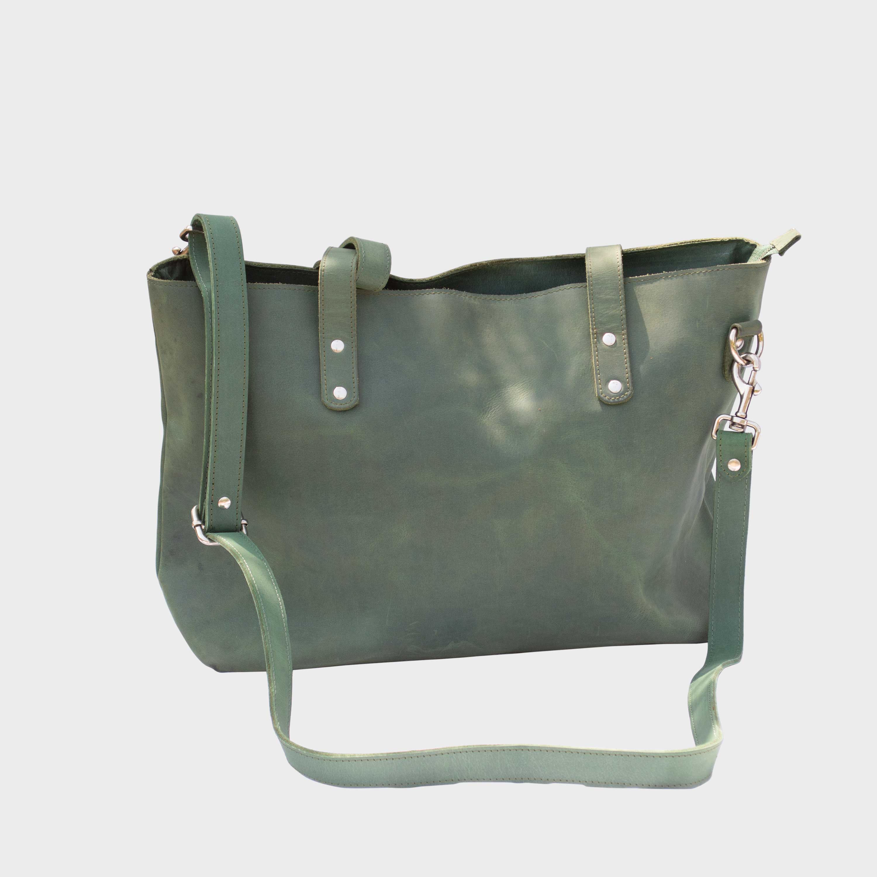 Verda Women's Green Leather Bag