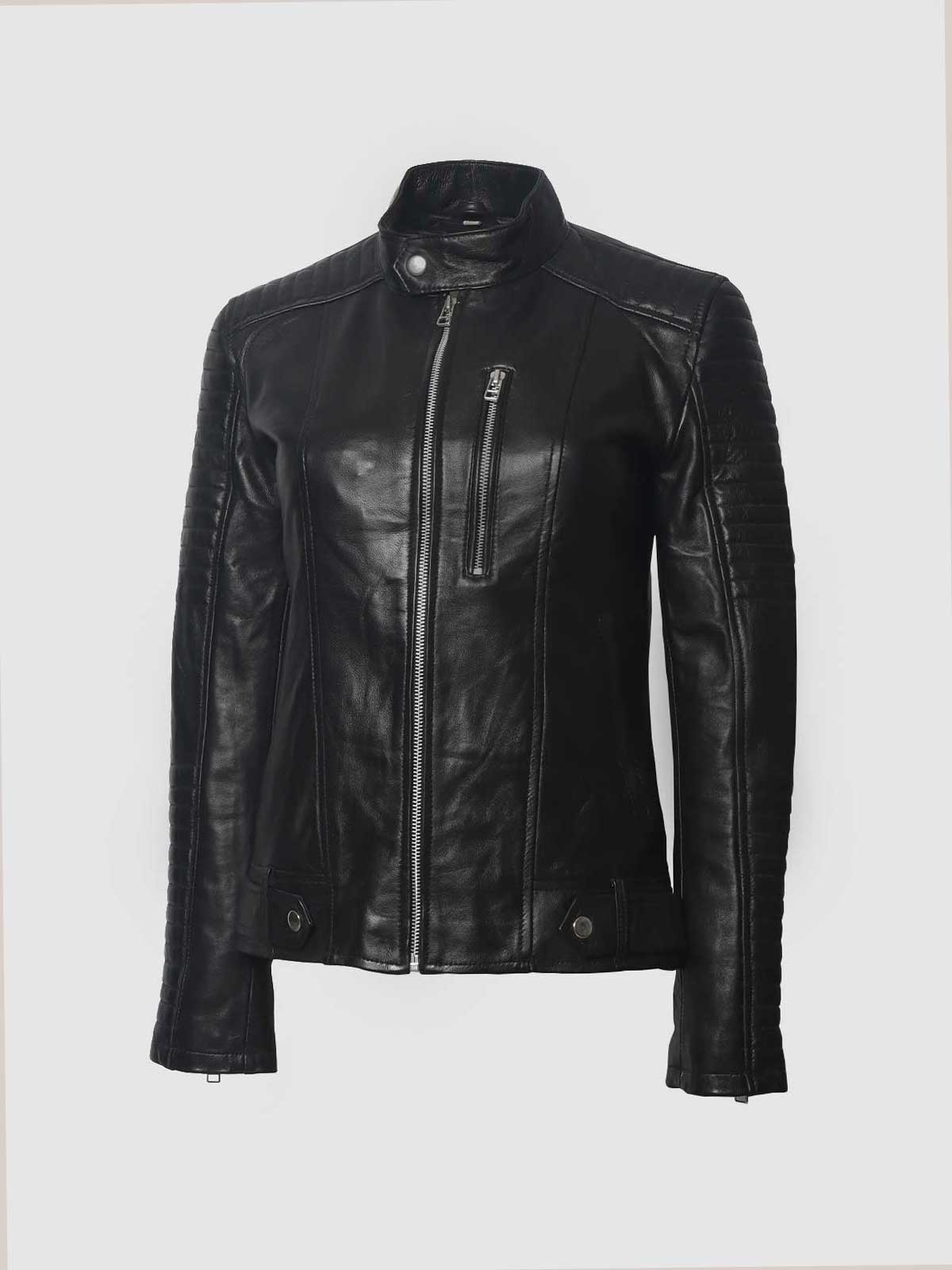 Quilted Cafe Racer Jacket