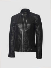 Quilted Cafe Racer Jacket